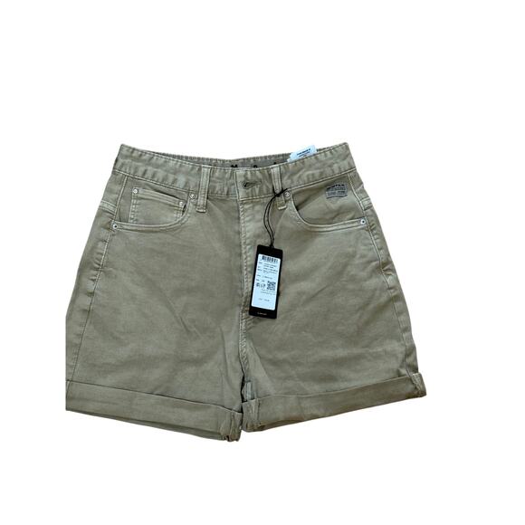 (24) NWT $130 G‎ Star Raw Loose 5 Pocket Shorts Light Moss Green - Picture 5 of 8